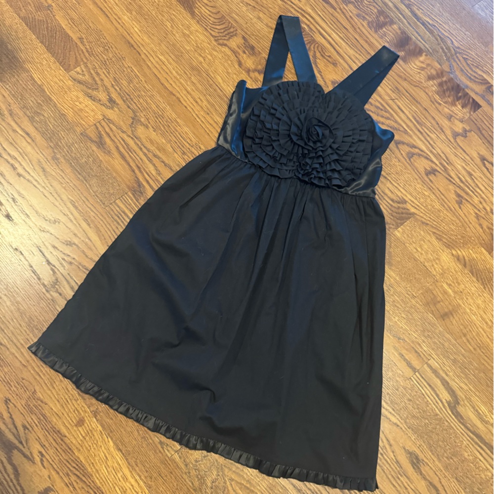black burlapp dress size 6